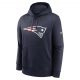 Nike Club Fleece Pullover Hoodie - NFL New England Patriots College Navy L