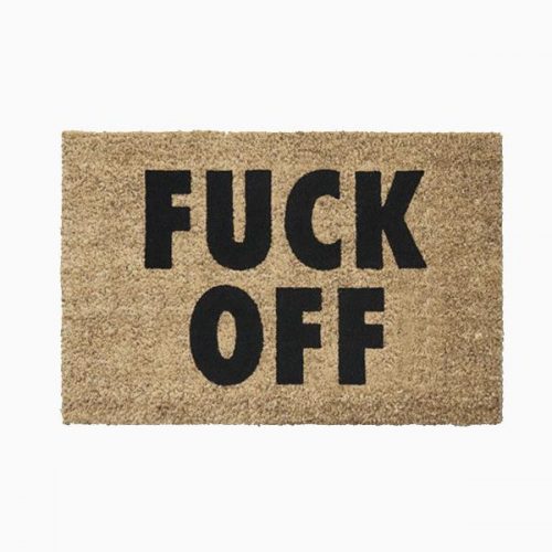 Need More FUCK OFF Doormat BLACK/BROWN