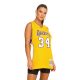 MITCHELL & NESS NBA LOS ANGELES LAKERS SHAQUILLE O'NEAL WOMENS SWINGMAN JERSEY LIGHT GOLD