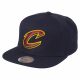 MITCHEL & NESS SOLID TEAM SNAPBACK CLEVELAND CAVALIERS NAVY