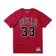 MITCHELL & NESS LAST DANCE CHICAGO BULLS NUMBER 33 TEE RED