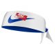 NIKE DRI-FIT HEAD TIE 2.0 REVERSIBLE PRINTED WHITE/GAME ROYAL/WHITE