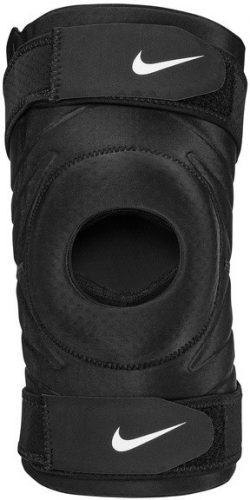 NIKE PRO OPEN KNEE SLEEVE WITH STRAP BLACK/WHITE