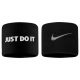 NIKE M WRISTBANDS 2 PK TERRY BLACK/WHITE