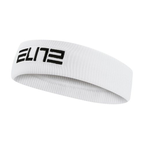 NIKE ELITE HEADBAND WHITE/BLACK  one