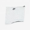 NIKE NECKWARMER REVERSIBLE CLUB FLEECE DK GREY HEATHER/BLACK/WHITE ONE