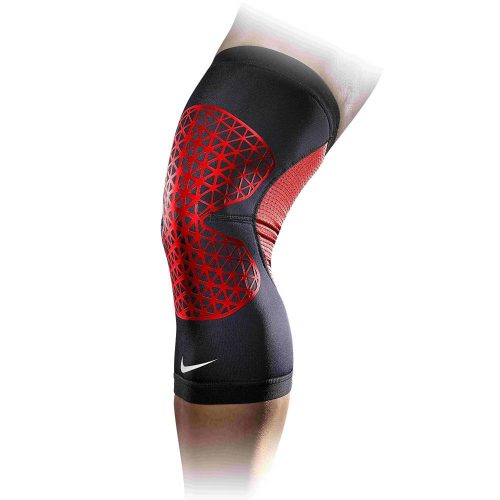 NIKE PRO HYPERSTRONG KNEE SLEEVE BLACK/UNIVERSITY RED