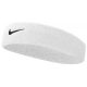 NIKE SWOOSH HEADBAND WHITE/BLACK