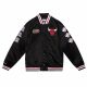 MITCHELL & NESS CHICAGO BULLS CHAMP CITY SATIN JACKET BLACK