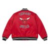 MITCHELL & NESS CHICAGO BULLS Mens Jacket - Button Front Scarlet