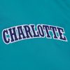 MITCHELL & NESS Charlotte Hornets Mens Jacket - Button Front Teal