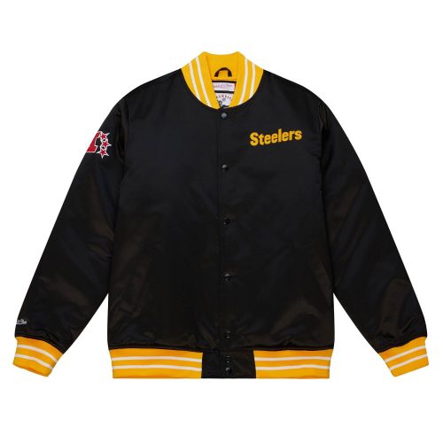 MITCHELL & NESS PITTSBURGH STEELERS Mens Jacket - Button Front Black