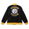 MITCHELL & NESS PITTSBURGH STEELERS Mens Jacket - Button Front Black