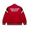 MITCHELL & NESS CHICAGO BULLS NBA HEAVYWEIGHT SATIN JACKET SCARLET 3XL