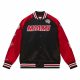 MITCHELL & NESS MIAMI HEAT NBA HOF N&N SATIN JACKET DWYANE WADE BLACK/RED L