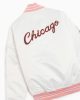 MITCHELL & NESS CHICAGO BULLS NBA NEOPOLITAN SATIN JACKET WHITE 4XL