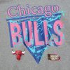 MITCHELL & NESS 90s Reflective Heather Crewneck Sweatshirt Chicago Bulls Grey XXL