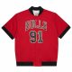 MITCHELL & NESS CHICAGO BULLS NBA OFF COURT SS N&N WARM UP JACKET DENNIS RODMAN SCARLET