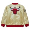 MITCHELL & NESS NBA TEAM OG 2.0 LIGHTWEIGHT SATIN JACKET VINTAGE LOGO CHICAGO BULLS S