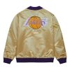 MITCHELL & NESS NBA TEAM OG 2.0 LIGHTWEIGHT SATIN JACKET VINTAGE LOGO LOS ANGELES LAKERS M