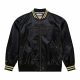 MITCHELL & NESS NBA STATESIDE PASTEL BOMBER JACKET Golden State Warriors Black L