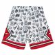 MITCHELL & NESS NBA CHICAGO BULLS DOODLE SWINGMAN SHORTS PATTERN / WHITE