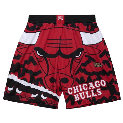 MITCHELL & NESS NBA CHICAGO BULLS JUMBOTRON 2.0 SUBLIMATED SHORTS BLACK / RED