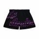 MITCHELL & NESS NBA LOS ANGELES LAKERS WOMENS BIG FACE 4.0 SHORTS BLACK