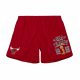 MITCHELL & NESS NBA CHICAGO BULLS TEAM HERITAGE WOVEN SHORT BULLS SCARLET M