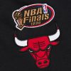 MITCHELL & NESS NBA POSTGAME FLEECE SHORTS VINTAGE LOGO CHICAGO BULLS BLACK M