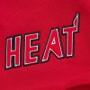 MITCHELL & NESS NBA POSTGAME FLEECE SHORTS VINTAGE LOGO MIAMI HEAT RED XXL