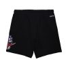 MITCHELL & NESS NBA POSTGAME FLEECE SHORTS VINTAGE LOGO TORONTO RAPTORS BLACK