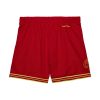 MITCHELL & NESS NBA FASHION NEON MESH SHORTS VINTAGE LOGO Chicago Bulls Scarlet