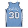 MITCHELL & NESS UNIVERSITY OF NORTH CAROLINA RASHEED WALLACE Dark Jersey Light Blue