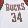 Mitchell & Ness NBA White Jersey Bucks 2013 Giannis Anteokounmpo White XL