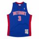 MITCHELL & NESS DETROIT PISTONS BEN WALLACE 2003-04 SWINGMAN JERSEY ROYAL