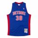 MITCHELL & NESS DETROIT PISTONS RASHEED WALLACE 2003-04 SWINGMAN JERSEY ROYAL