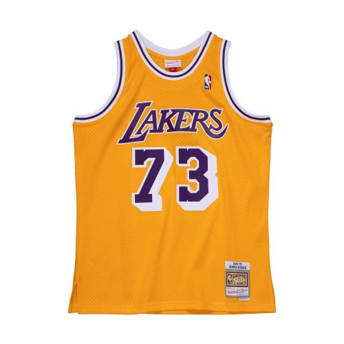 MITCHELL & NESS LOS ANGELES LAKERS DENNIS RODMAN Swingman Jersey Gold L