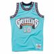 MITCHELL & NESS VANCOUVER GRIZZLIES MIKE BIBBY #10 SWINGMAN 2.0 JERSEY TEAL