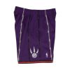 MITCHELL & NESS NBA TORONTO RAPTORS SWINGMAN ROAD SHORTS 98-99 PURPLE L