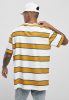 STARTER STARTER LOGO STRIPED TEE WHITE/YELLOW