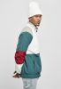 STARTER STARTER COLOR BLOCK RETRO JACKET RETRO GRN/WHT/BRICK RD/GRY