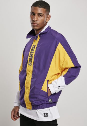 STARTER STARTER TRACK JACKET REALVIOLET/CALIFORNIAYEL/WHT