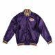 MITCHELL & NESS LOS ANGELES LAKERS CNY SATIN JACKET PURPLE