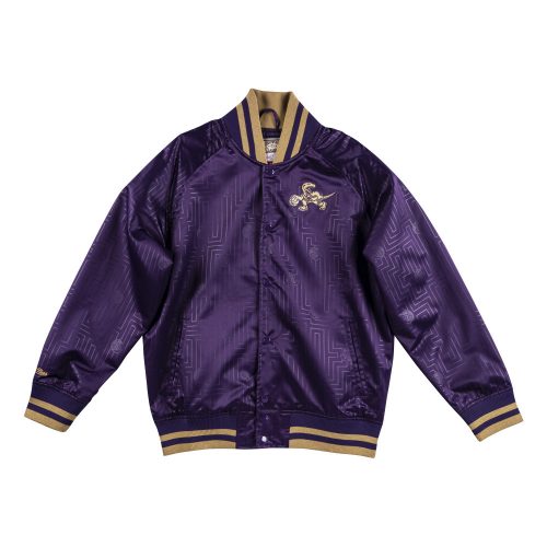 MITCHELL & NESS TORONTO RAPTORS CNY SATIN JACKET PURPLE