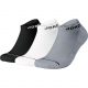 JORDAN JUMPMAN NO-SHOW SOCKS (3 PAIR) BLACK/WHITE/WOLF GREY