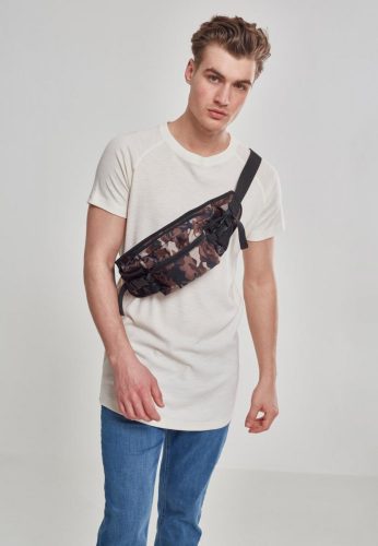 URBAN CLASSICS NYLON HIP BAG BLACK/BROWN CAMO