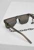 URBAN CLASSICS 105 CHAIN SUNGLASSES BLACK/BLACK