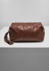 URBAN CLASSICS IMITATION LEATHER COSMETIC POUCH BROWN