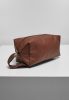 URBAN CLASSICS IMITATION LEATHER COSMETIC POUCH BROWN